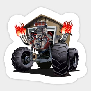 Cartoon Monster Truck Sticker